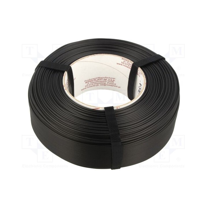 Filamento: PLA CarbonLook 1,75mm preta 185÷225°C 1kg