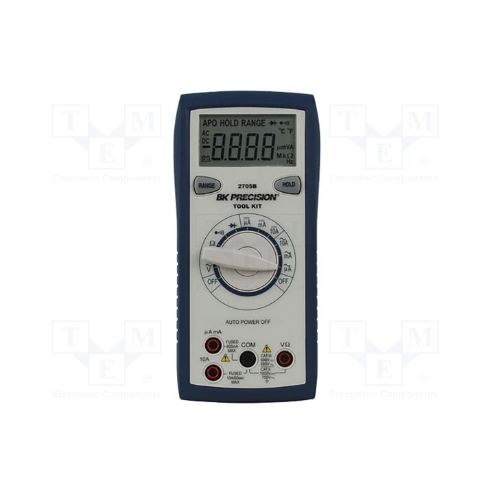 Multímetro digital LCD 3,75 dígitos (4000) 2x/s 0÷50°C