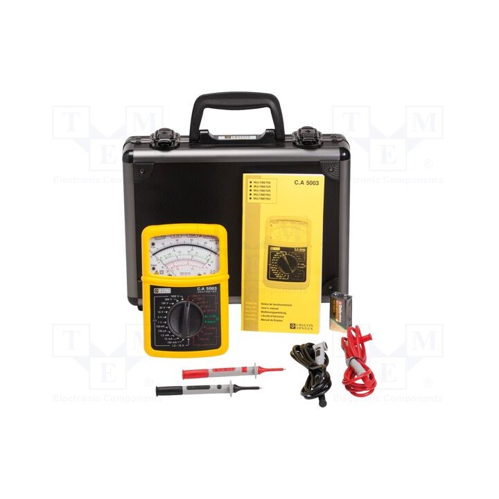 Multímetro analógico VDC: 100mV,1V,3V,10V,30V,100V,300V,1kV