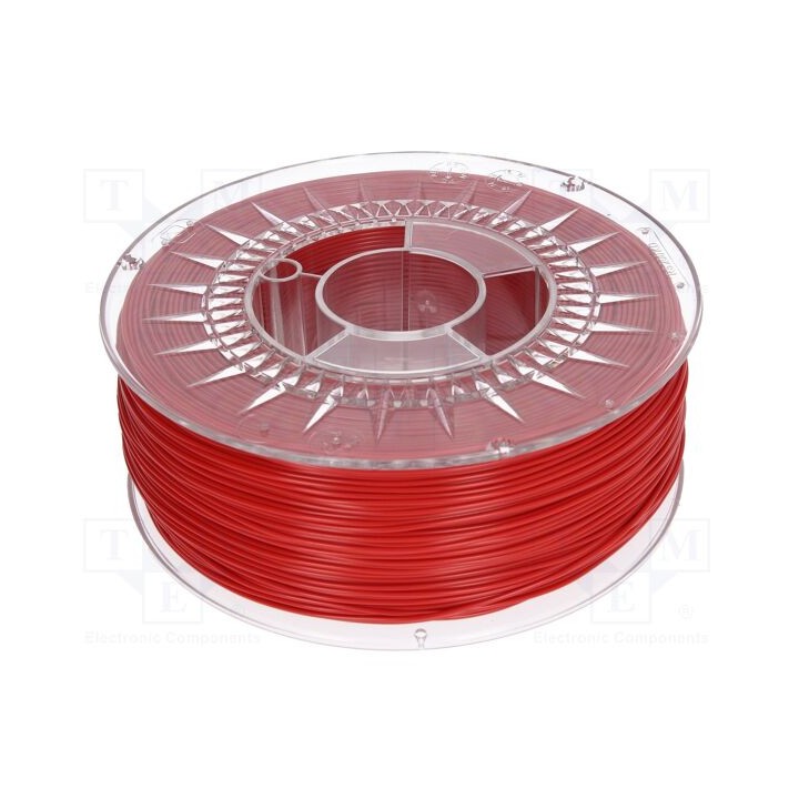 Filamento: ABS+ Ø: 1,75mm vermelho 230÷240°C 1kg