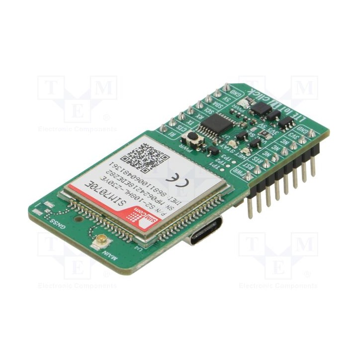 Click board disco prototípico Comp: SIM7070E LTE 3,3VDC,5VDC