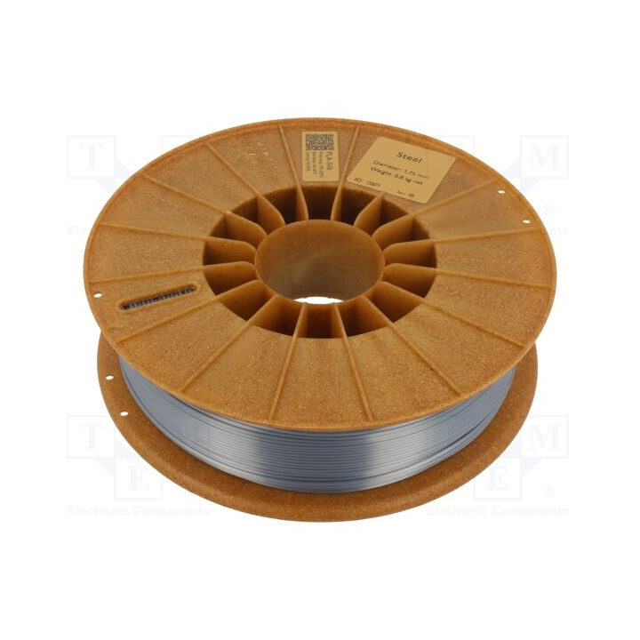 Filamento: PLA SILK 1,75mm aço 195÷225°C 800g