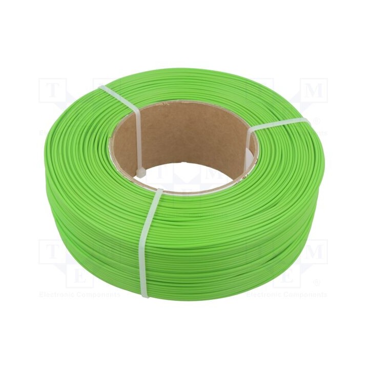 Filamento: PLA 1,75mm verde 185÷225°C 1kg