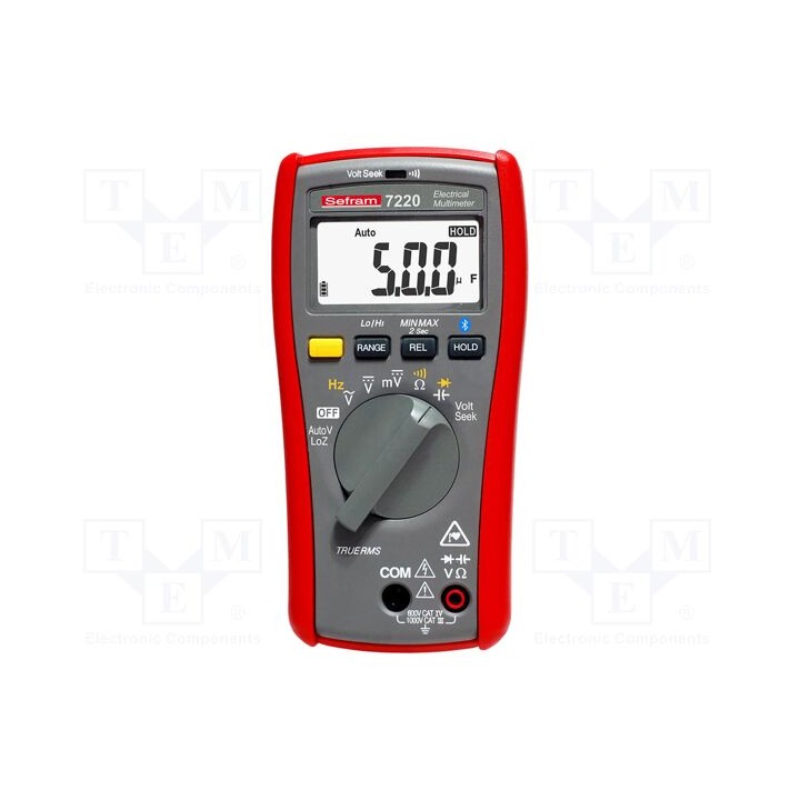 Multímetro digital Bluetooth LCD (6000) 3x/s VDC: 600mV,1kV