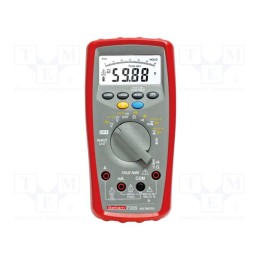 Multímetro digital LCD 3,75 dígitos (6000) 3x/s VAC: 60mV,1kV
