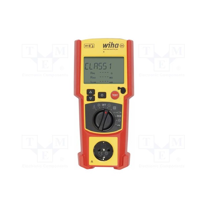 Medidor: analisador de segurança LCD VAC: 5÷270V 50Hz NFC,USB