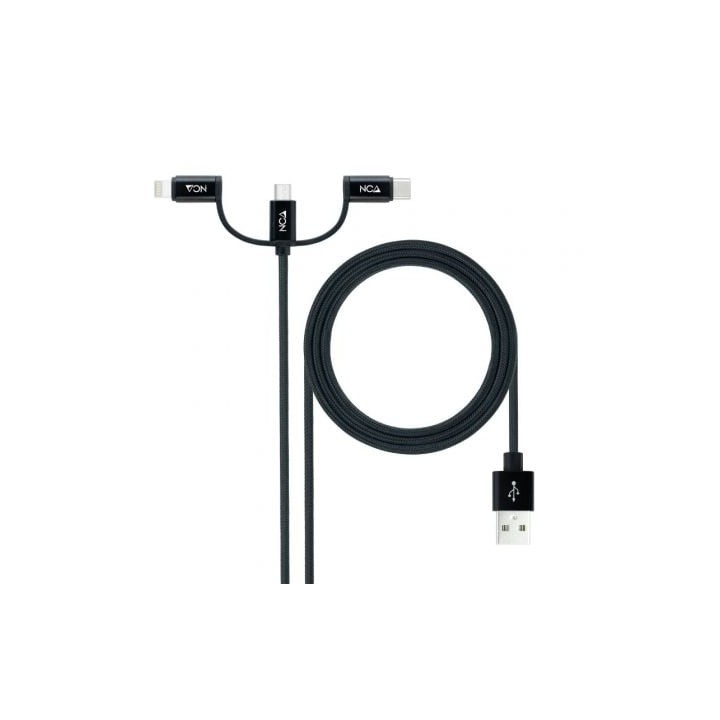 Nanocable Cable USB a USB-C/Micro USB/ Lighthning