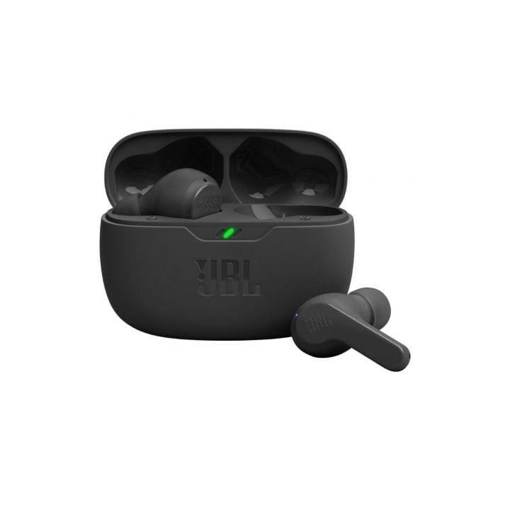 Auriculares Bluetooth JBL Wave Beam con estuche de carga/ Autonomía 8h/ Negros