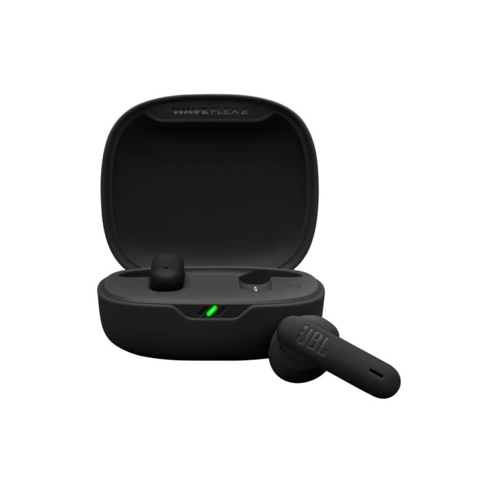 Auriculares Bluetooth JBL Wave Flex con estuche de carga/ Autonomía 10h/ Negros