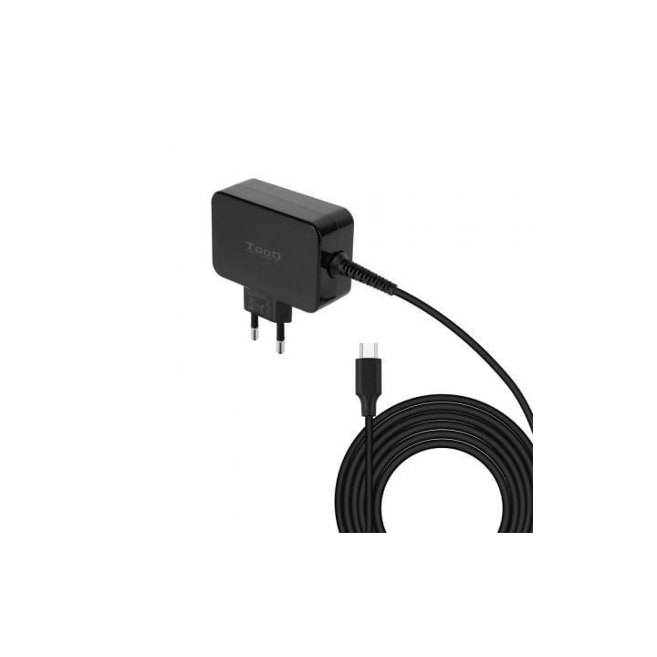 Tooq Cargador portatil GAN USB-C PD 65W Negro