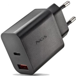 NGS CARGADOR GAN ULTRARAPIDO 30W USB-C+ USB-A