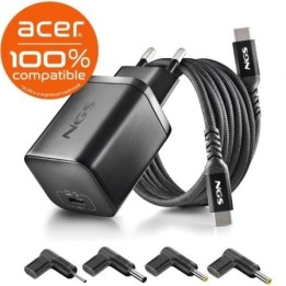 NGS PACK CARGA USBC 65W+CABL 1,5M+5 CLAVIJ ACER