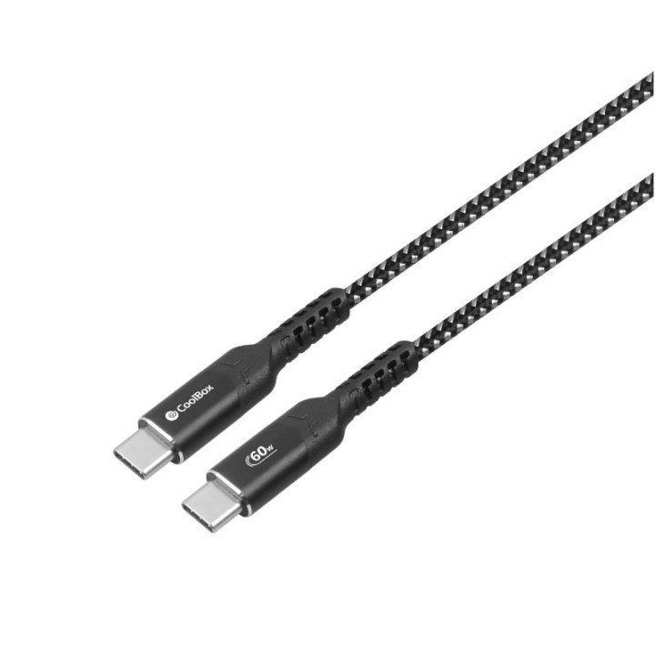 Coolbox Cable USB-C USB-C 60W Carga