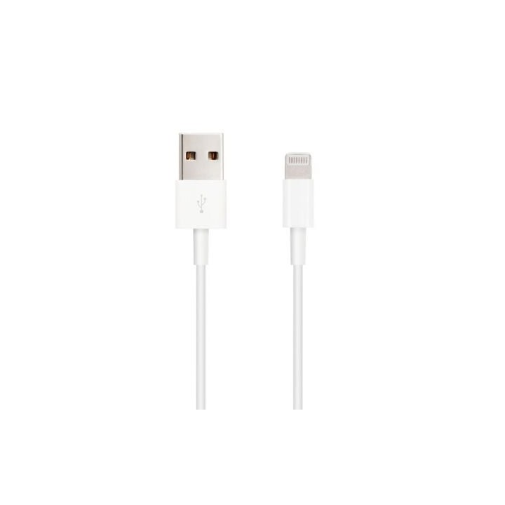 Cable USB 2.0 Lightning Nanocable 10.10.0402/ USB Macho - Lightning Macho/ 2m/ Blanco