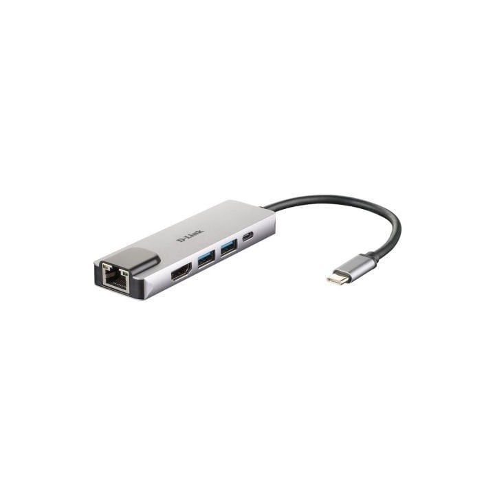 D-Link DUB-M520 Hub USB-C HDMI/2USB 3.0/USB-C/Ethe