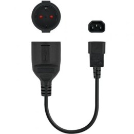 Nanocable Cable Adaptador C14-M a CEE7-H, 50cm