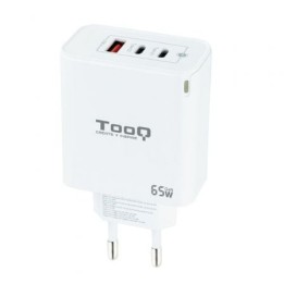 TOOQ Cargador pared GAN 2xUSB-C 1xUSB-A 45W+20W