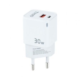 TOOQ Cargador pared GAN USB-C/USB-A 30W