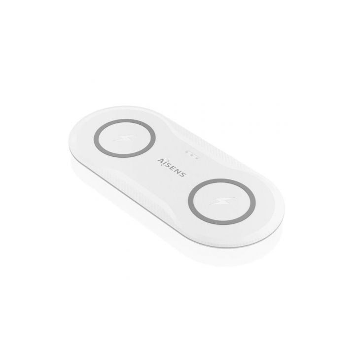 Aisens Cargador Inalámbrico USBC 15W 2 en 1 Blanco