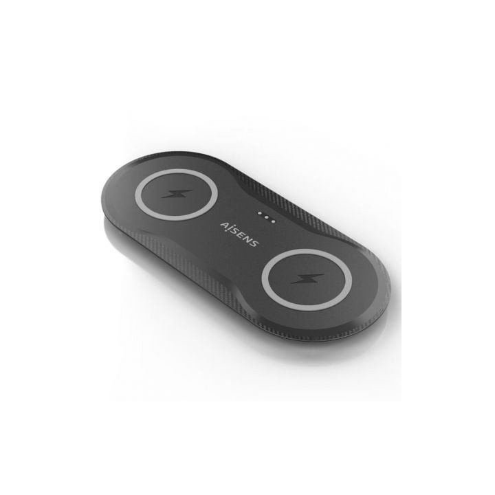 Base de carga Inalámbrica Aisens ASCH-15W2WC060-BK/ 15W/ Negro