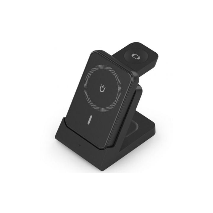 Aisens Cargador Inalámbrico USBC 15W 4 en 1 Negro
