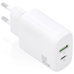 Aisens Cargador GaN 30W USB-C PD3.0 QC4.0 USB-A