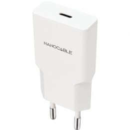 Nanocable Cargador USB-C/PD 20W Blanco