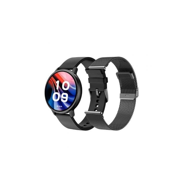 Smartwatch SPC Smartee Duo Classic 9652N/ Notificaciones/ Frecuencia Cardíaca/ Negro/ Incluye Correa Extra