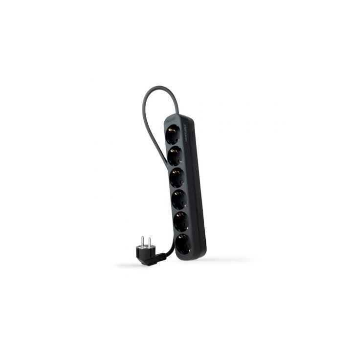 Nanocable Regleta de Enchufes 6 Tomas 1.4 m Negro