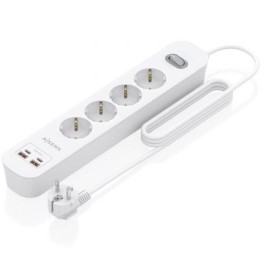 Aisens Regleta 4 tomas interruptor PD 2xUSBC 2xUSB