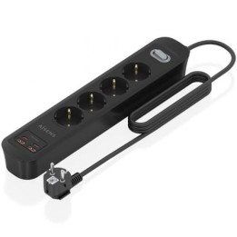 Aisens Regleta 4 tomas interruptor PD 2xUSBC 2xUSB
