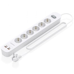 Aisens Regleta 6 tomas interruptor PD 2xUSBC 2xUSB