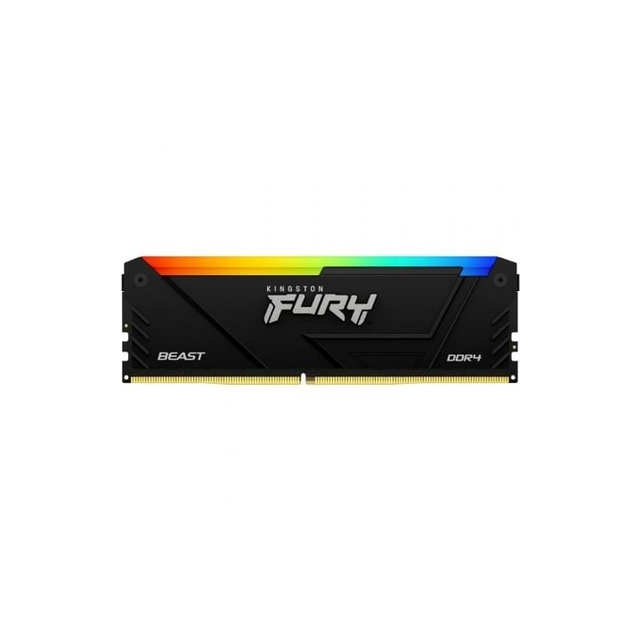 Memoria RAM Kingston FURY Beast RGB 16GB/ DDR4/ 3200MHz/ 1.35V/ CL16/ DIMM