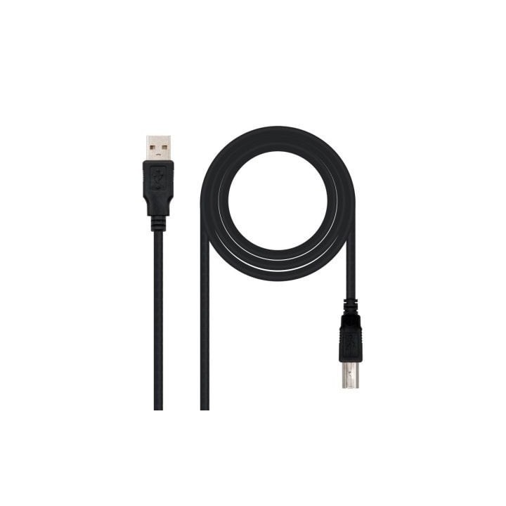Nanocable Cable USB 2.0 Tipo A - B 1.8 M Negro