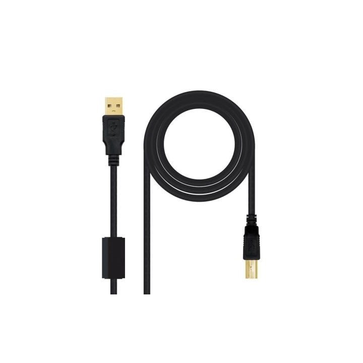 Nanocable Cable USB 2.0 Impresora Ferrita 2.0 M