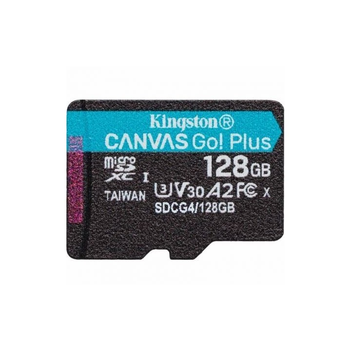 Tarjeta de Memoria Kingston CANVAS Select Plus 128GB microSD XC/ Clase 10/ 200MBs
