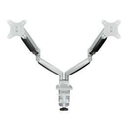 Soporte de Mesa para 2 Monitores TooQ DB3132TNR-S/ Giratorio/ Inclinable/ hasta 9kg