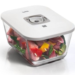 Recipiente de Cristal Laica VT33070/ con Funcion al Vacio/ Capacidad 2.7L