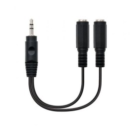 Nanocable Cable Audio Estéreo 2Jack 3.5H Jack 3.5M