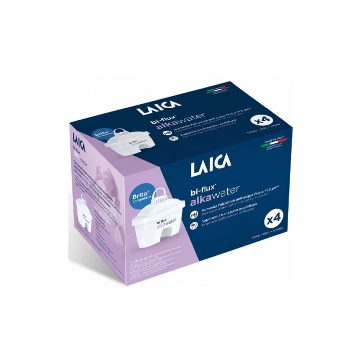 Filtros BI-FLUX Alka Water Laica K4MEU01/ Pack 4