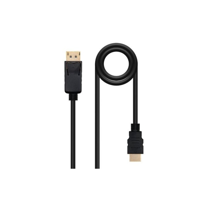 Nanocable Cable Conversor DP a HDMI 3 M Negro