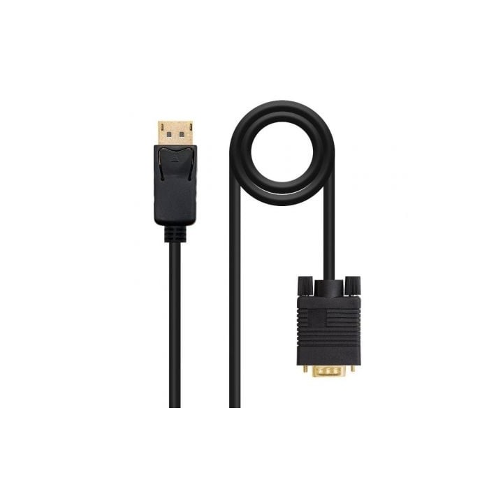 Nanocable Cable Conversor DP a VGA negro, 2 M