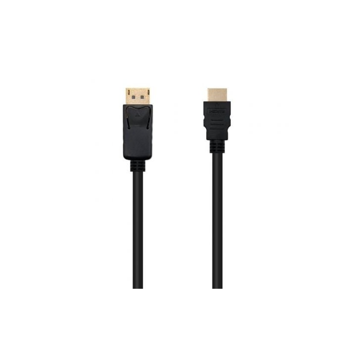 Nanocable Cable Conversor DP a HDMI 0,5 M Negro