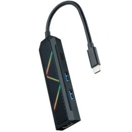 Nanocable Hub USB-C 4 en 1 USB-A+USB-C+HDMI