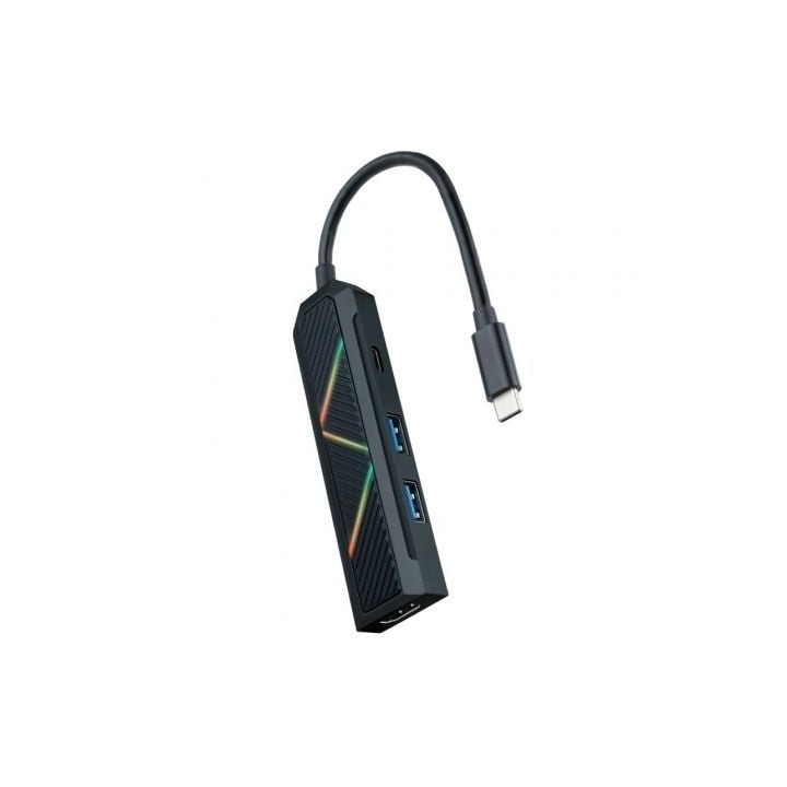 Nanocable Hub USB-C 4 en 1 USB-A+USB-C+HDMI