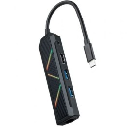 Nanocable Hub USB-C 5 en 1 USB-A+USB-C+HDMI+RJ45
