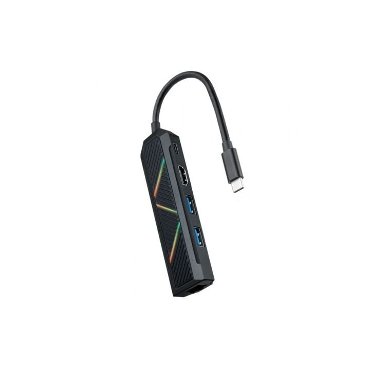 Nanocable Hub USB-C 5 en 1 USB-A+USB-C+HDMI+RJ45