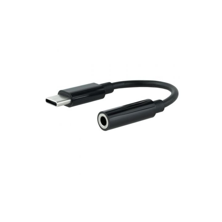 Nanocable Adaptador Audio USB-C/M a Jack/H, Negro