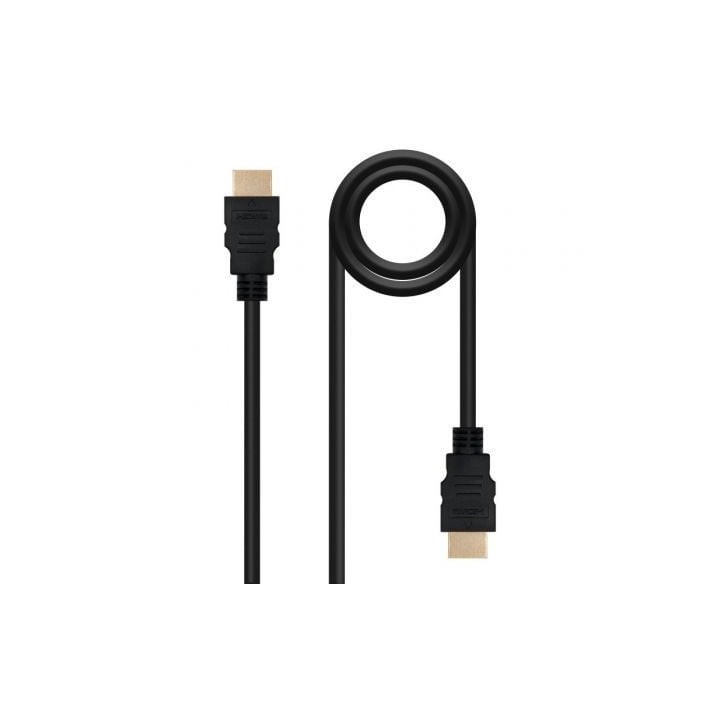 Cable HDMI 1.4 Nanocable 10.15.1700/ HDMI Macho - HDMI Macho/ 1m/ Negro