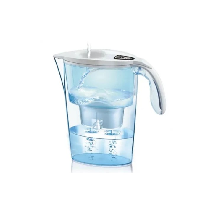 Pack Jarra Filtrante Laica Stream AlkaWater/ 2.3L/ Blanca/ Jarra + 1 Filtro AlkaWater